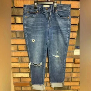 Madewell The Slim Boyjean Rip & Repair Edition